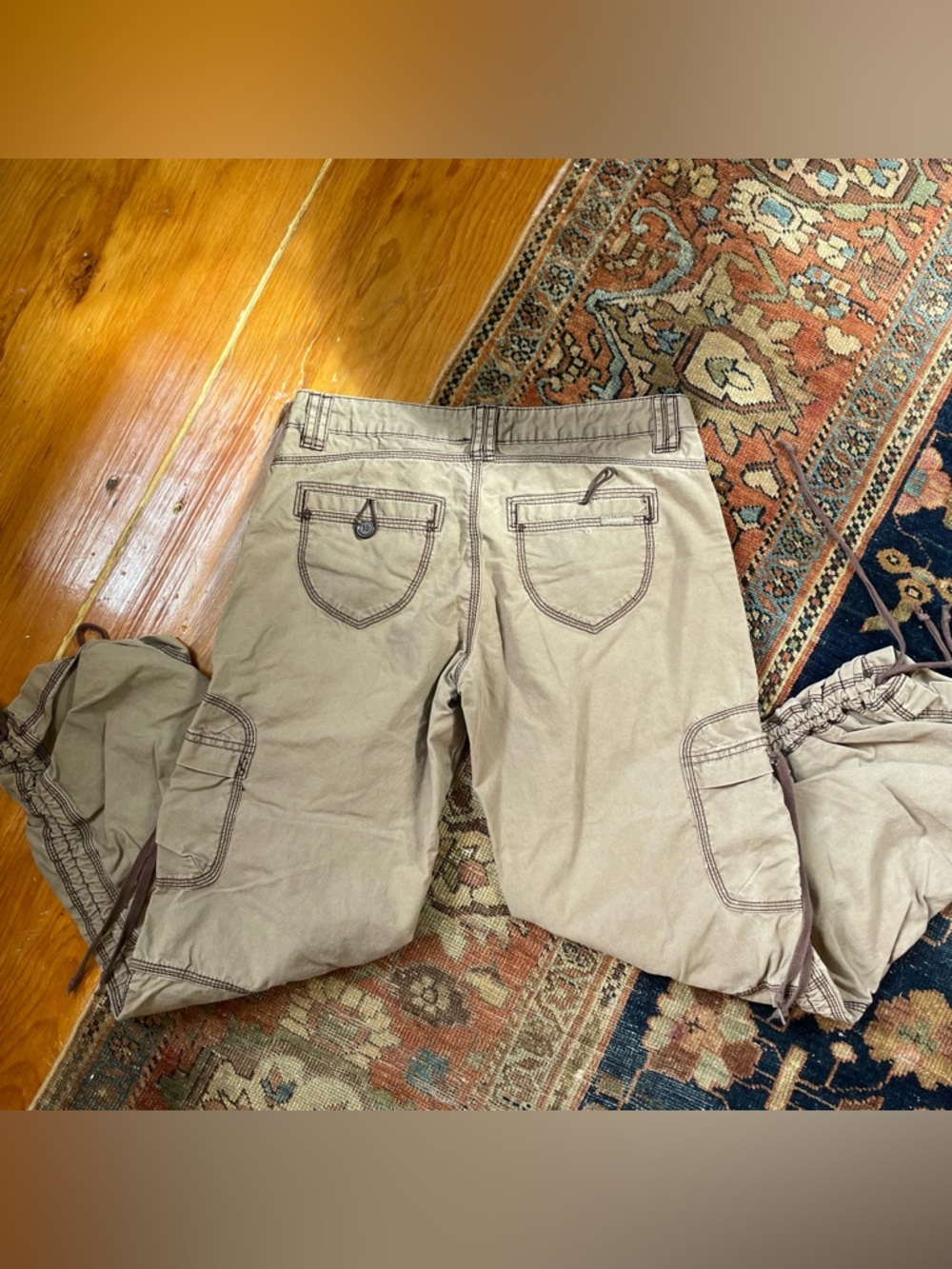 Vintage Low Rise Union Bay Cargo Lace Capri - Picture 3 of 4